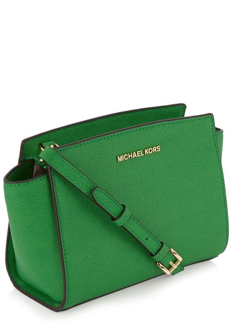 michael kors selma olive green|michael kors green crossbody.